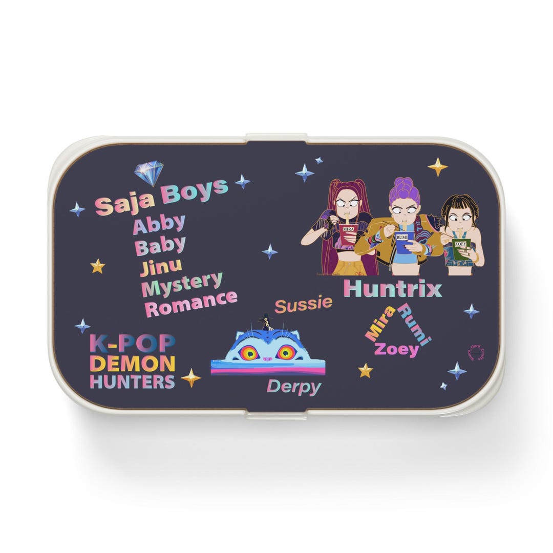 Kpop Bento Lunch Box, Kpop Demon Hunters Inspired Merch, Saja Boys ...