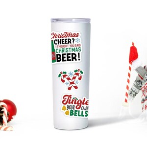 Grappige kerst-png-stickers, digitale kerststickerbundel afbeelding 2