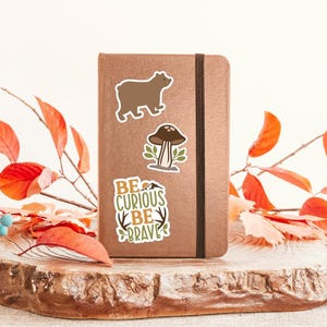Woodland PNG Stickers, Woodland animal sticker bundle image 3
