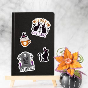 Funny Halloween PNG Sticker Bundle, Sarcastic Halloween digital stickers image 3