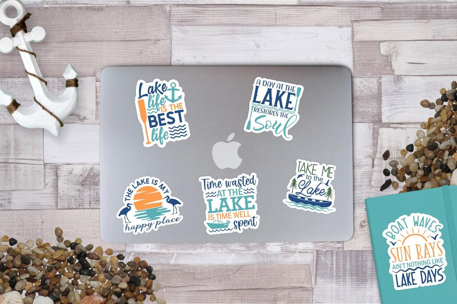 Lake Shape Sticker Lake Sticker PNG Bundle, Summer Lake Digital Stickers - Etsy