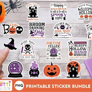 Bauernhaus Halloween PNG Aufkleber, Halloween digitale Aufkleber