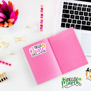Month PNG Planner Stickers, Months of the Year Stickers - Etsy