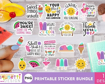 Summer Packaging PNG stickers | Business digital stickers