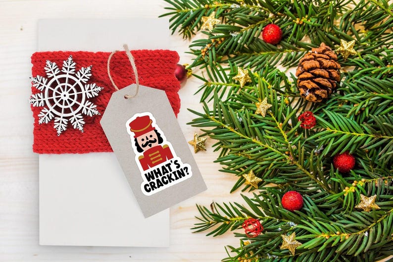 Grappige kerst-png-stickers, digitale kerststickerbundel afbeelding 7