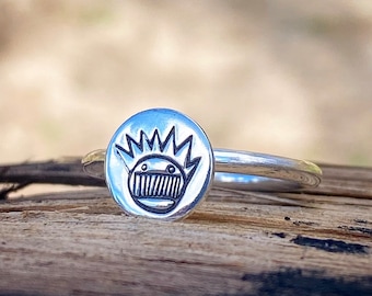 Sterling Silver Boognish Stacking Ring