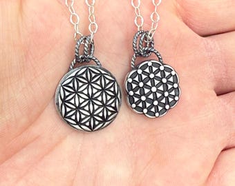 Sterling Silver Flower of Life Pendant