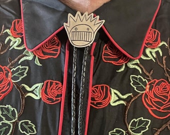 Hand Engraved Sterling Silver Boognish Bolo