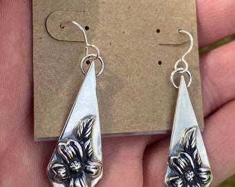 Sterling Silver Magnolia Earrings