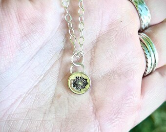 Mae’s Sterling Silver Daisy Pendant with Chain