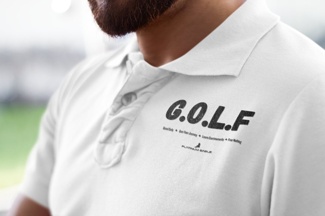 Golf Acronym Polo Shirt David Goggins Inspired Tee Navy Seal Etsy