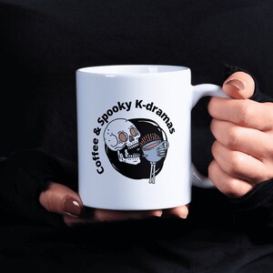 Coffee & spooky K-dramas Mug | K-Drama Mug for halloween | Kdrama Gift for Halloween | Halloween K-drama mug  | Halloween K-Drama gift