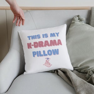 This is my K-drama Pillow | Kdrama Pillow | K Drama Gift For Women |  K-Drama Pillow | Korean Decor pillow | Korean Inspired pillow