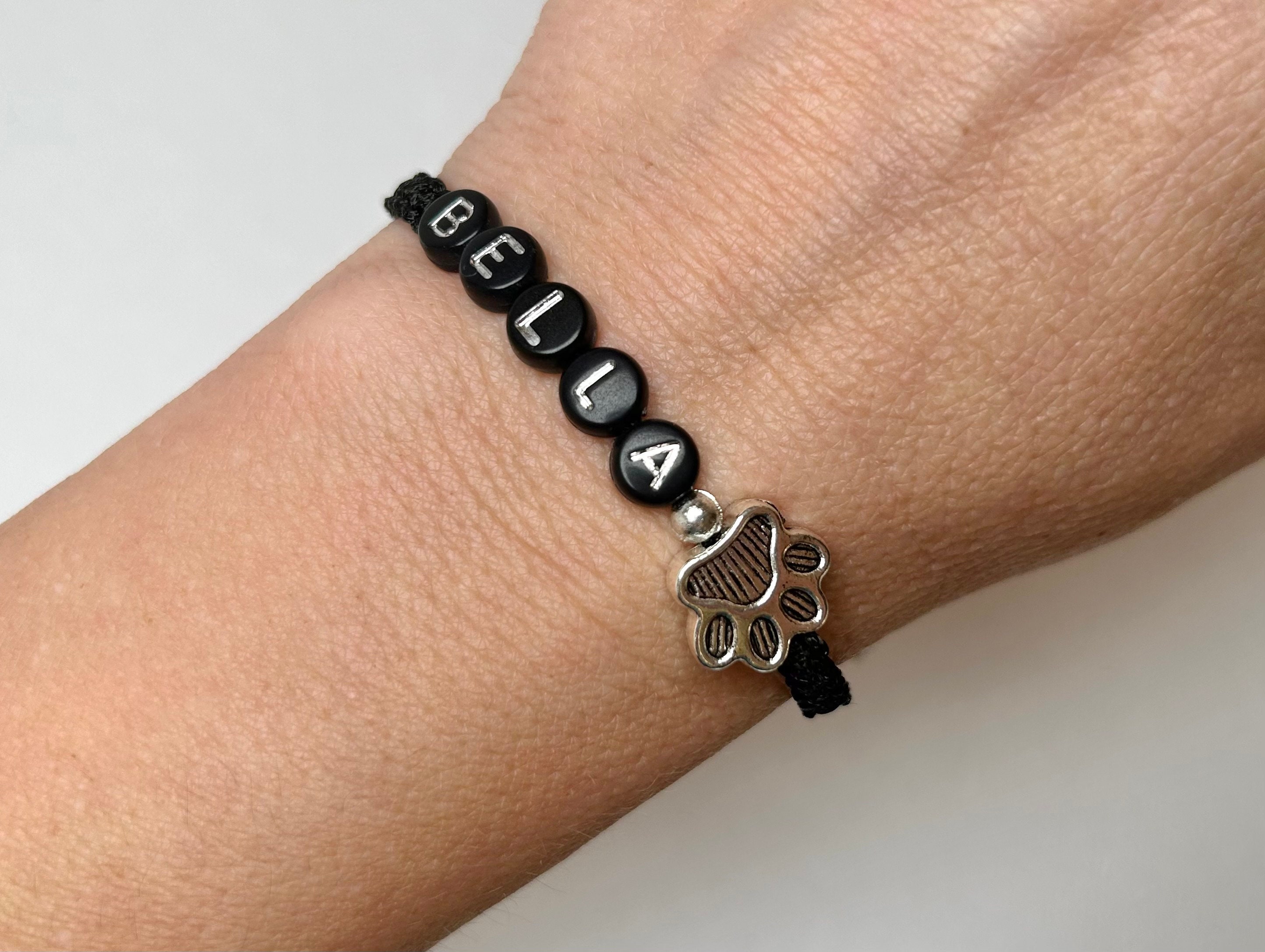 Pet Name Bracelet in a Gift Box With a Wish Card, Pet Lover Bracelet