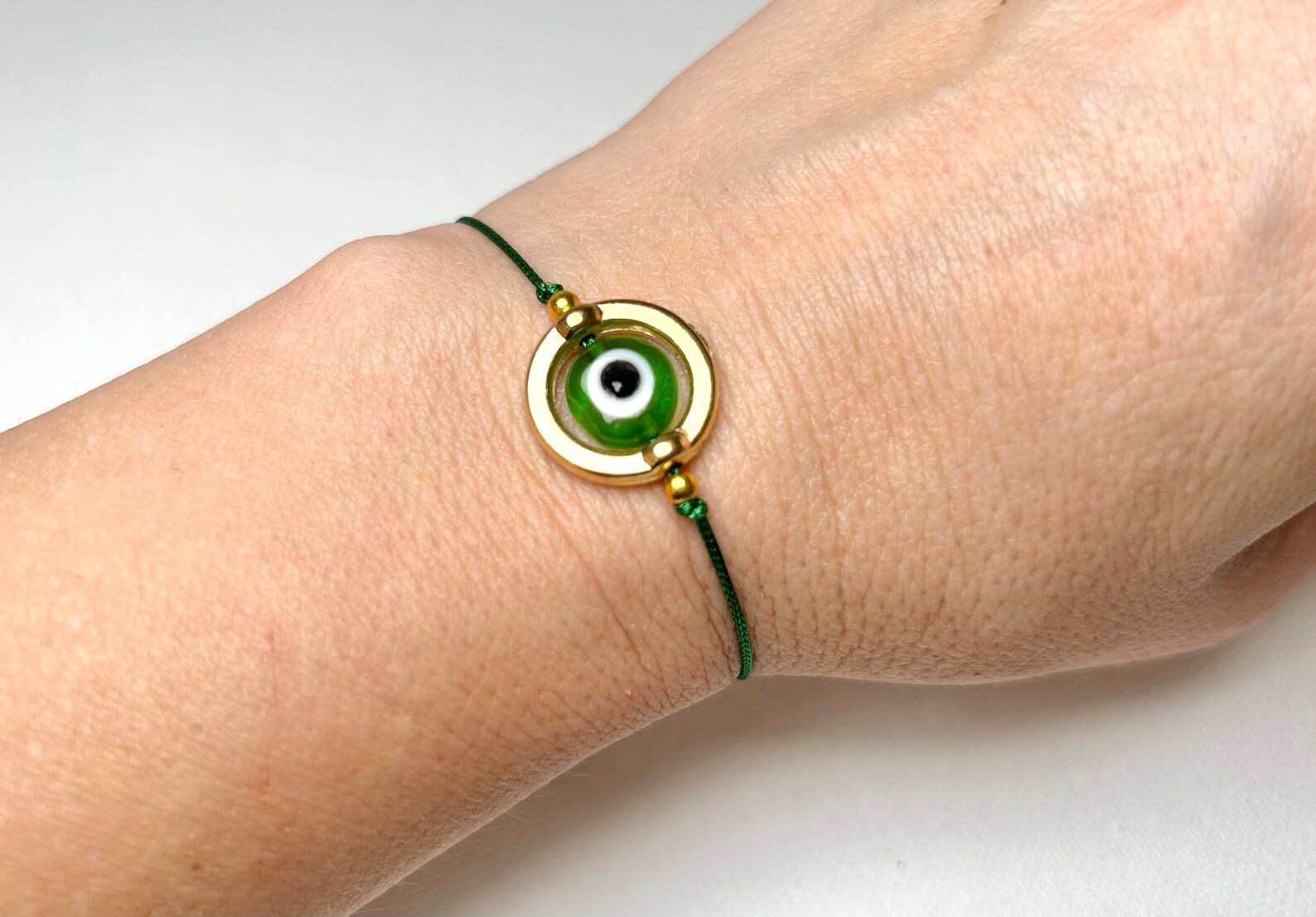 Red Evil Eye Bracelet With a Wish Card and a Gift Wrap an Evil Eye