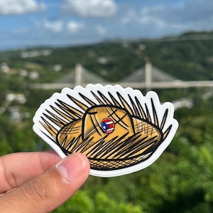 Puerto Rico Sticker| Pava | waterproof stickers| Boricua