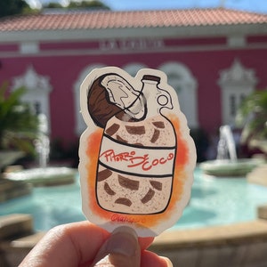 Puerto Rico sticker| pitorro de coco sticker| waterproof stickers| Boricua