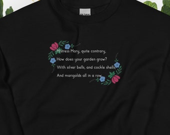 Sudadera bordada Mistress Mary, Quite Contrary Secret Garden