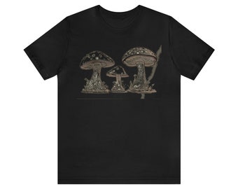 Mushroom Art, Unisex Jersey Short Sleeve Tee