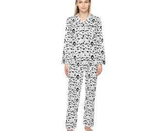 レディースサテンパジャマ：贅沢なラウンジウェア - Black Sheep Sleepwear