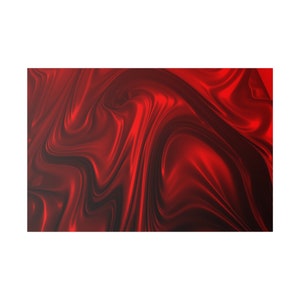 Art red Matte Canvas, Stretched, 0.75&quot;
