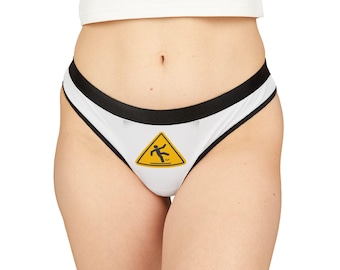Warning Sign Women's Thong - Fun Sassy Lingerie
