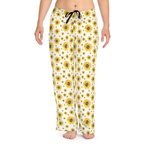 Geschenk für Frauen, Sonnenblumen Frauen Pyjama Hose (AOP)