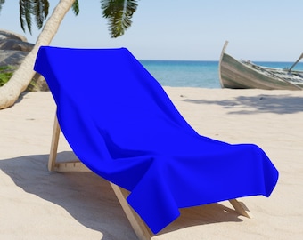 Solid Cobalt Blue Beach Towel | Vibrant Swim Pool Towel