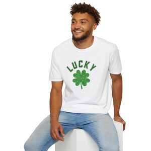 Lucky Shamrock, St Patrick&#39;s Day Unisex Softstyle T-Shirt