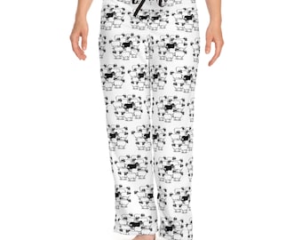Pantalones de pijama Black Sheep para mujer, ropa de dormir cómoda, pantalones de descanso, regalo para ella, pantalones de estar por casa
