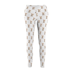 Happy Puppy Women&#39;s Cut & Sew Casual Leggings (AOP)