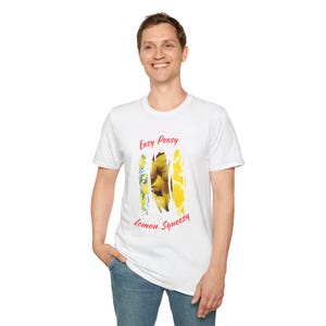 Easy Peasy Lemon Squeezy T-Shirt | Unisex Graphic Tee, Summer Fashion, Gift for Friends, Funny Quote Shirt, Casual Wear