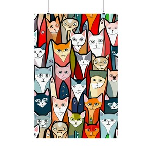 Cats Matte Vertical Posters