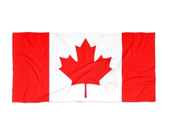 Canadian Flag Beach Towel
