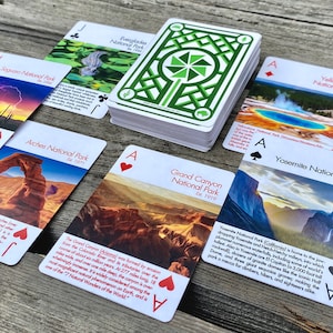 Cartes à jouer du parc national