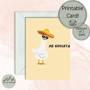 Cartão Me Goosta | Cartão para impressão |LifeToTheFullDesign