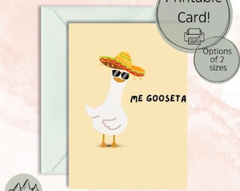 Me Goosta Card | Printable Card |LifeToTheFullDesign