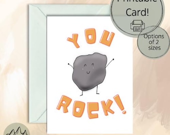 You Rock! | Printable Card| LifeToTheFullDesign