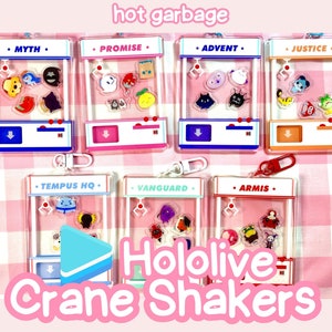 Vtuber Crane Machine Shaker Keychains Hololive Holostars