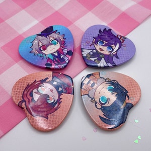 Holostars Tempus Heart Buttons