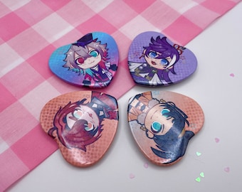 Holostars Tempus Heart Buttons