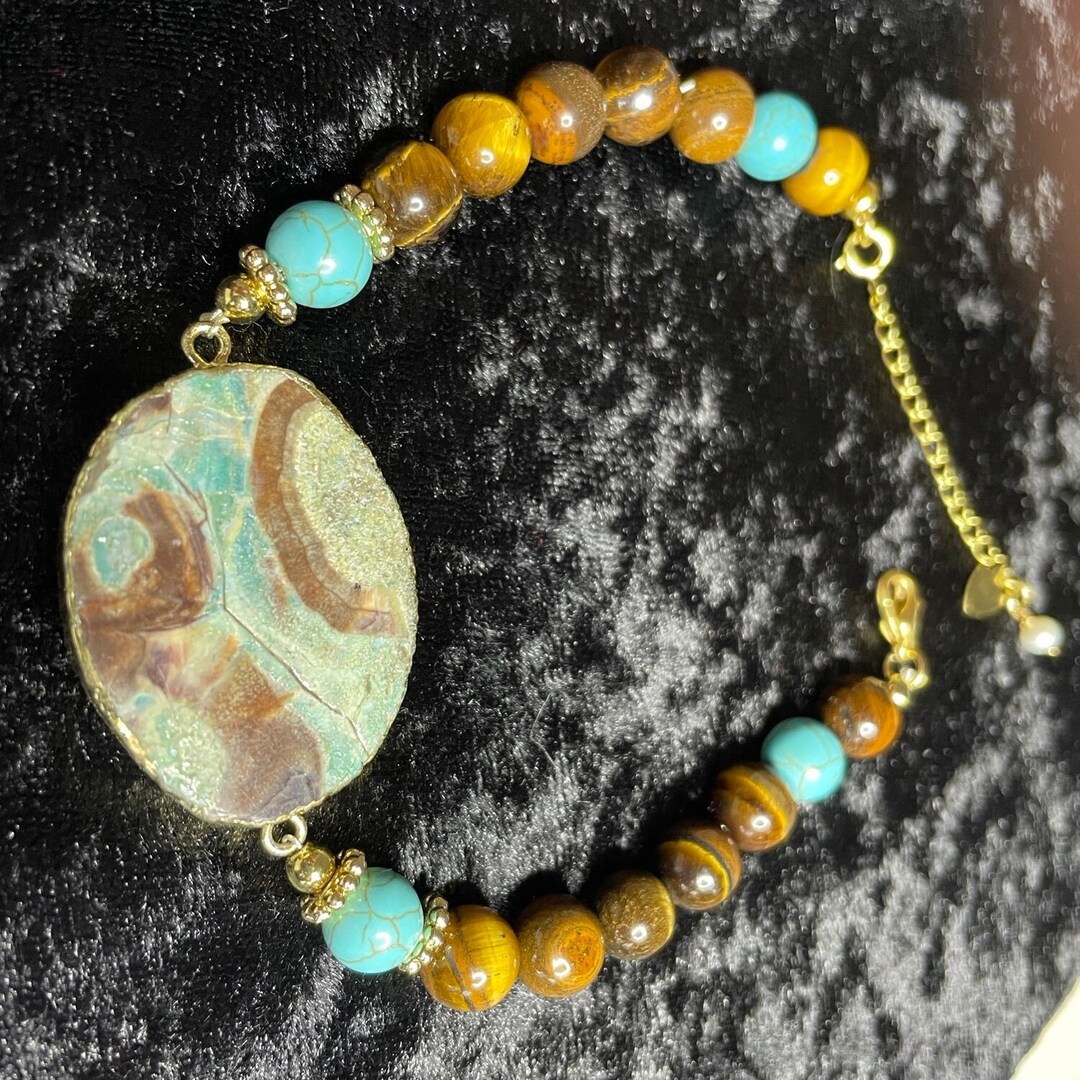 Turquoise & Tiger's Eye - Etsy