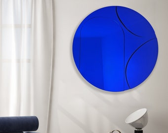 Mirrored Acrylic Circle, 3D Art, Mirror Wall Decor, Contemporary Wall Art, Geometric Art, Wall Sculpture, Abstract Art, Large Round Mirror