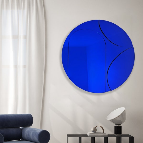 Mirrored Acrylic Circle, 3D Art, Mirror Wall Decor, Contemporary Wall Art, Geometric Art, Wall Sculpture, Abstract Art, Large Round Mirror