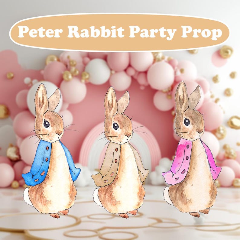 Triplets From Peter Rabbit Peter Rabbit Party Prop, Peter Rabbit Baby Shower Decor, Easter Decor ...
