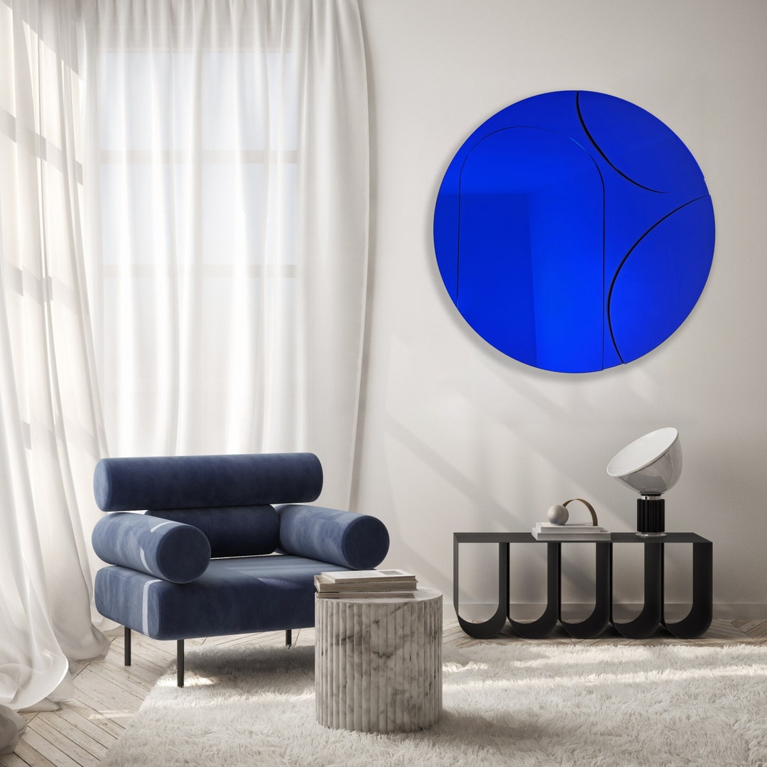 Mirrored Acrylic Circle, 3D Art, Mirror Wall Decor, Contemporary Wall