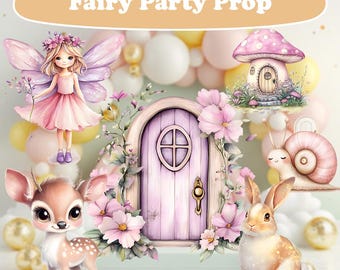 Fairy First Birthday, Baby Shower, Enchanted Fairy Cut Out, Fairytale, Princess,Fairy Garden,Centerpieces, Backdrop,Whimsical Birthday Decor