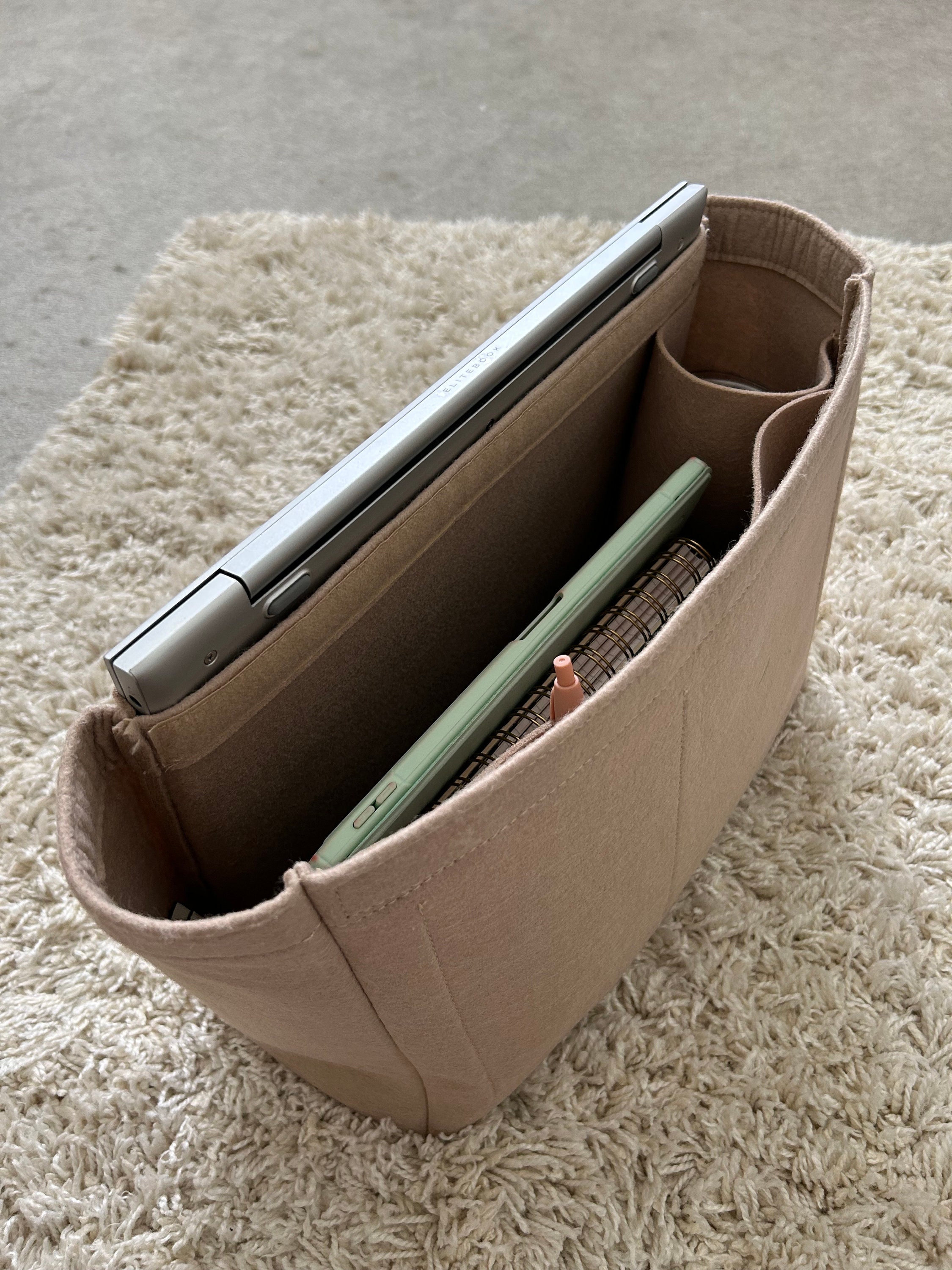 Custom Size Bag Organizer with Laptop Compartment and Pen Holder