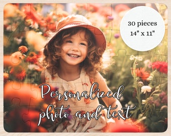 Personalized Photo Puzzle, Custom Kids Gift (30 Pieces, 11x14)