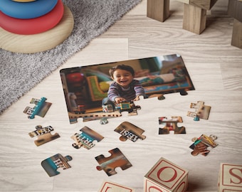 Personalized Kids Photo Puzzle, Custom Text, 30 Piece (11x14)
